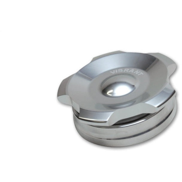 Vibrant 2.75in OD Aluminum Weld Bungs w/ Polished Aluminum Threaded Cap (incl. O-Ring) Vibrant Bungs