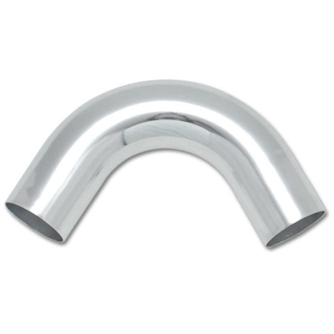 Vibrant 2in O.D. Universal Aluminum Tubing (120 degree Bend) - Polished Vibrant Aluminum Tubing