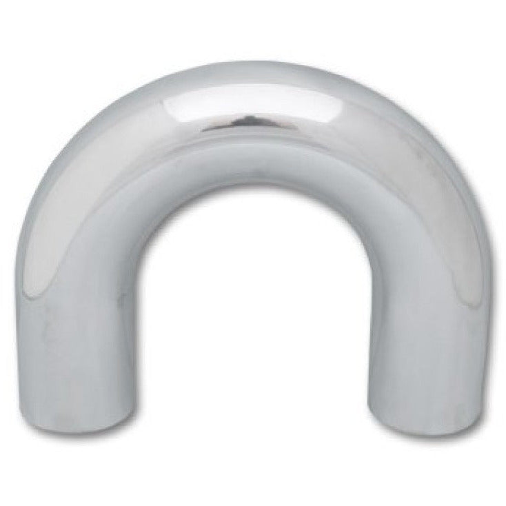 Vibrant 3.5in O.D. Universal Aluminum Tubing (180 degree Bend) - Polished Vibrant Aluminum Tubing