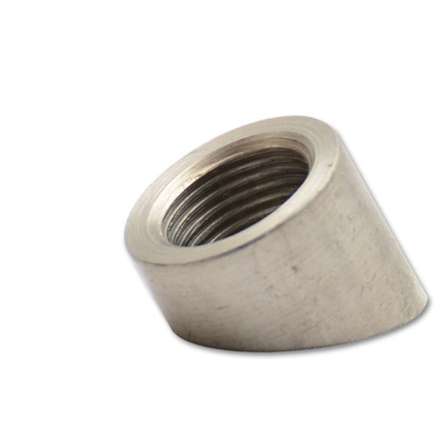 Vibrant 45 deg. Angled Oxygen Sensor Weld Bung T304 SS (M18 x 1.5 thread) - Retail Pack of 1 pc. Vibrant Bungs