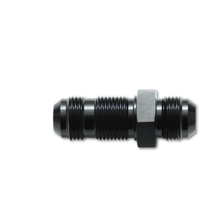 Vibrant -3AN Flare Straight Bulkhead Adapter Fitting - Aluminum Vibrant Fittings
