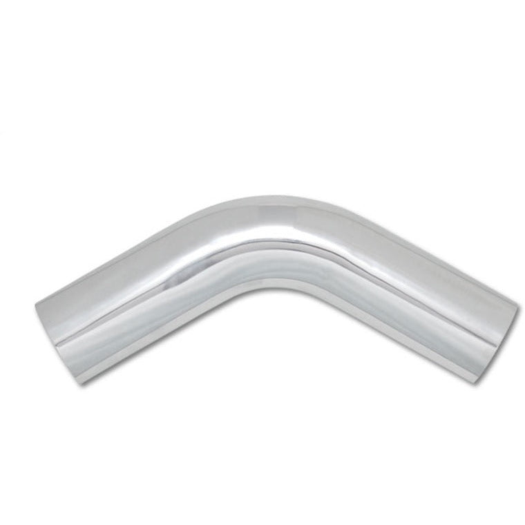 Vibrant 3in O.D. Universal Aluminum Tubing (60 degree Bend) - Polished Vibrant Aluminum Tubing