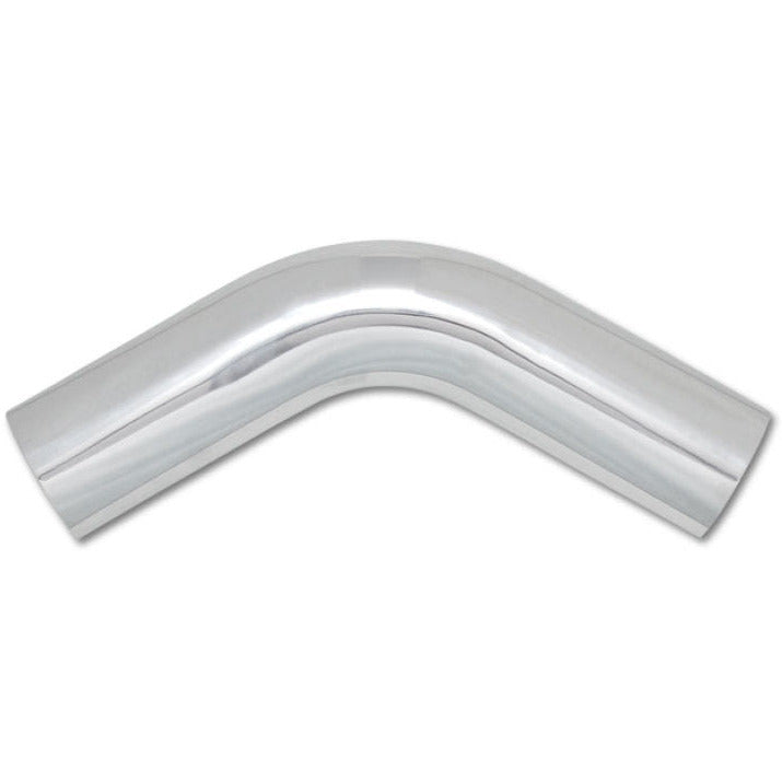 Vibrant 3in O.D. Universal Aluminum Tubing (60 degree Bend) - Polished Vibrant Aluminum Tubing