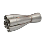 Vibrant 4-1 SS Merge Collectors (1-7/8in Inlet Slipover ID 2-1/2in Merge Outlet OD) Single Unit Vibrant Merge Collectors