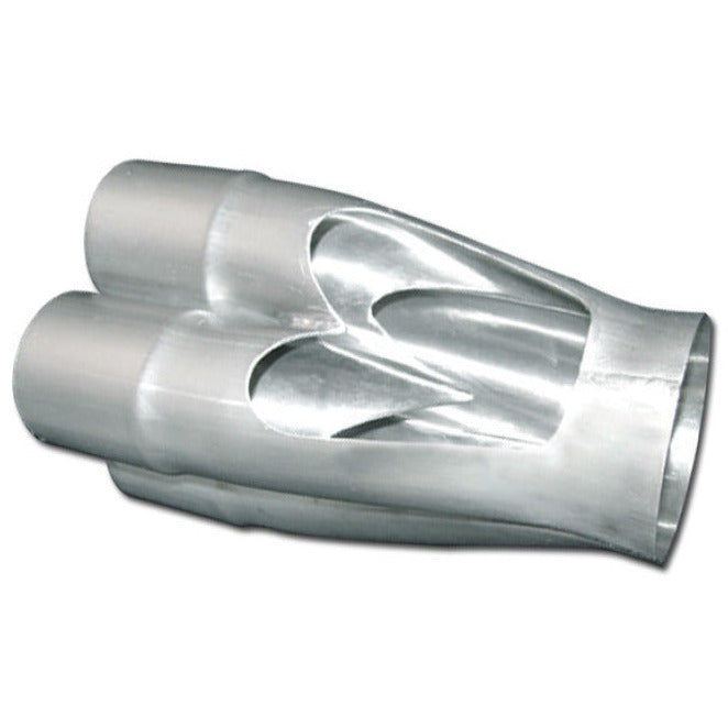 Vibrant 4-1 SS Merge Collectors (2-1/8in Inlet Slipover ID 3-1/2in Merge Outlet OD) Single Unit Vibrant Merge Collectors