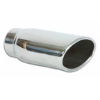 Vibrant 4.5in x 3in Oval SS Exhaust Tip (Single Wall Angle Cut Rolled Edge) Vibrant Tips