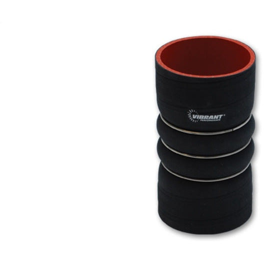 Vibrant 4 Ply Aramid Reinf Silicone Hump Hose conn 3in ID x 6in long 3 reinforcement ring MATTE BLK Vibrant Silicone Couplers & Hoses