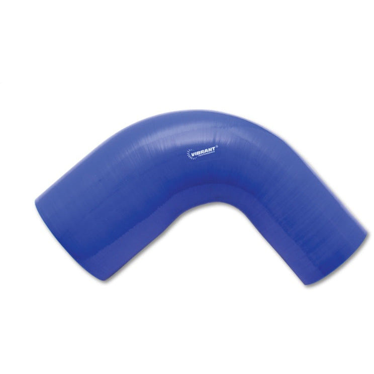 Vibrant 4 Ply Reinforced Silicone 90 degree Transition Elbow 2in ID x 2.5in I.D. 90 deg. Elbow BLUE Vibrant Silicone Couplers & Hoses