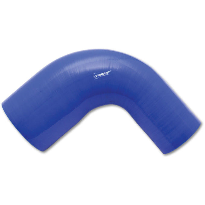 Vibrant 4 Ply Reinforced Silicone 90 degree Transition Elbow 2in ID x 2.5in I.D. 90 deg. Elbow BLUE Vibrant Silicone Couplers & Hoses
