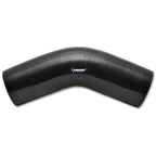 Vibrant 4 Ply Reinforced Silicone Elbow Connector - 1.5in I.D. - 45 deg. Elbow (BLACK) Vibrant Silicone Couplers & Hoses