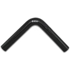 Vibrant 4 Ply Reinforced Silicone Elbow Connector - 1in ID x 8in Leg 90 Deg Elbow (BLACK) Vibrant Silicone Couplers & Hoses