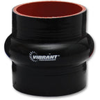 Vibrant 4 Ply Reinforced Silicone Hump Hose Connector - 2.25in I.D. x 3in long (BLACK) Vibrant Silicone Couplers & Hoses