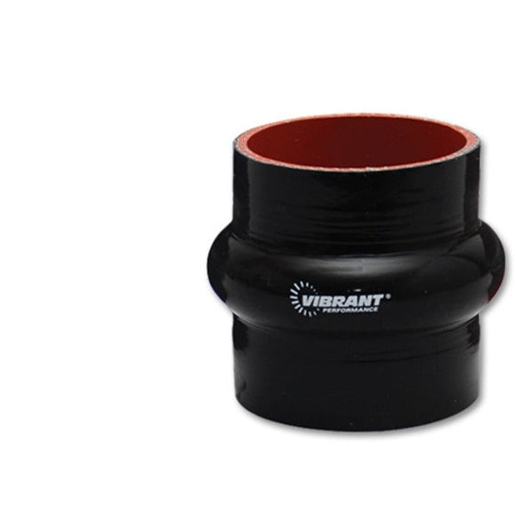 Vibrant 4 Ply Reinforced Silicone Hump Hose Connector - 3.25in I.D. x 3in long (BLACK) Vibrant Silicone Couplers & Hoses