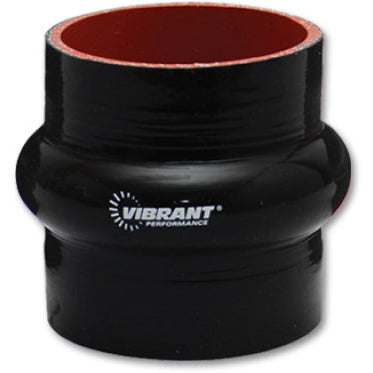 Vibrant 4 Ply Reinforced Silicone Hump Hose Connector - 3.25in I.D. x 3in long (BLACK) Vibrant Silicone Couplers & Hoses