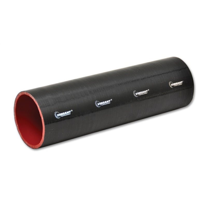 Vibrant 4 Ply Reinforced Silicone Straight Hose Coupling - 5in I.D. x 12in long (BLACK) Vibrant Silicone Couplers & Hoses