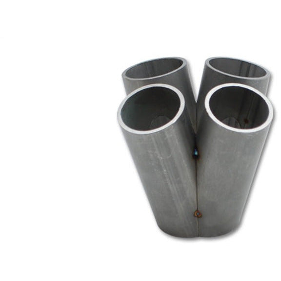 Vibrant 4 into 1 SS Turbo Manifold Merge Collector for T4 Divided Flange (48mm Pipe OD 4.5in tall) Vibrant Merge Collectors