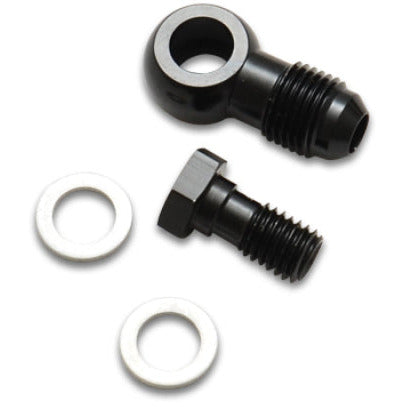 Vibrant -4AN Male Banjo Fitting 12mm x 1.25 Metric Aluminum + 2 Washers Vibrant Fittings