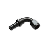 Vibrant -4AN Push-On 90 Deg Hose End Fitting - Aluminum Vibrant Fittings