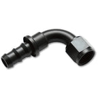 Vibrant -4AN Push-On 90 Deg Hose End Fitting - Aluminum Vibrant Fittings