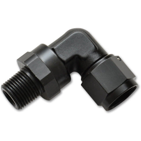 Vibrant -4AN to 1/8in NPT Female Swivel 90 Degree Adapter Fitting Vibrant Fittings