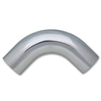Vibrant 5in OD T6061 Aluminum Mandrel Bend 90 Degree - Polished Vibrant Aluminum Tubing