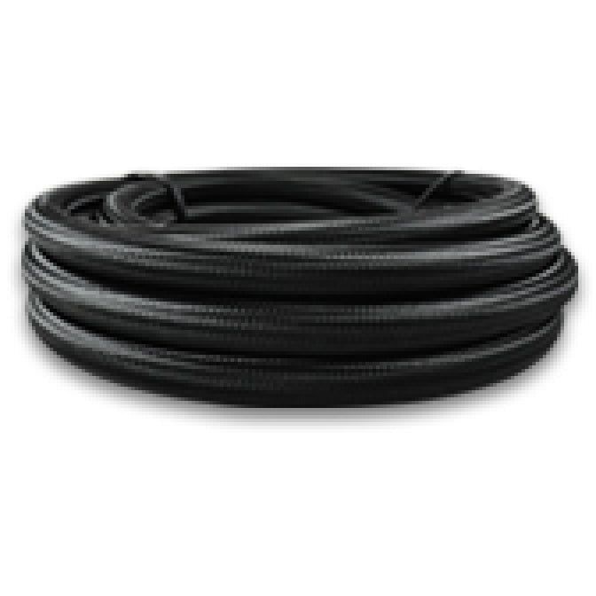 Vibrant -6 AN Black Nylon Braided Flex Hose (2 foot roll) Vibrant Hoses