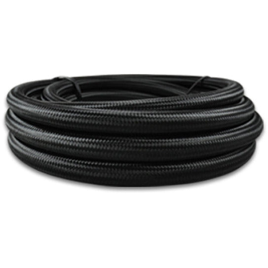 Vibrant -6 AN Black Nylon Braided Flex Hose (20 foot roll) Vibrant Hoses