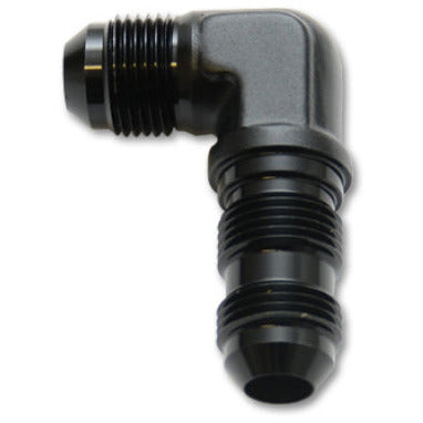 Vibrant -6AN Bulkhead Adapter 90 Degree Elbow Fitting - Anodized Black Only Vibrant Fittings