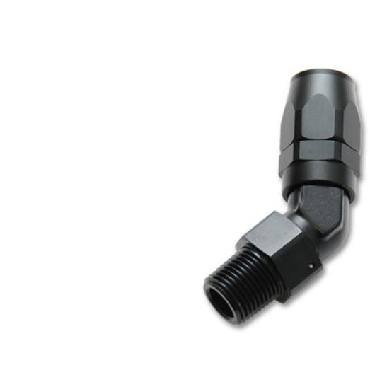 Vibrant -6AN Male NPT 45Degree Hose End Fitting - 3/8 NPT Vibrant Fittings