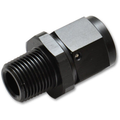 Vibrant -6AN to 1/4in NPT Female Swivel Straight Adapter Fitting Vibrant Fittings