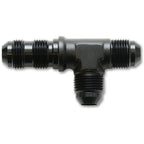 Vibrant -8AN Bulkhead Adapter Tee on Run Fittings - Anodized Black Only Vibrant Fittings