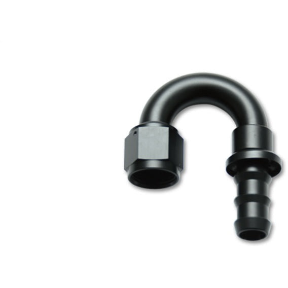 Vibrant -8AN Push-On 180 Deg Hose End Fitting - Aluminum Vibrant Fittings