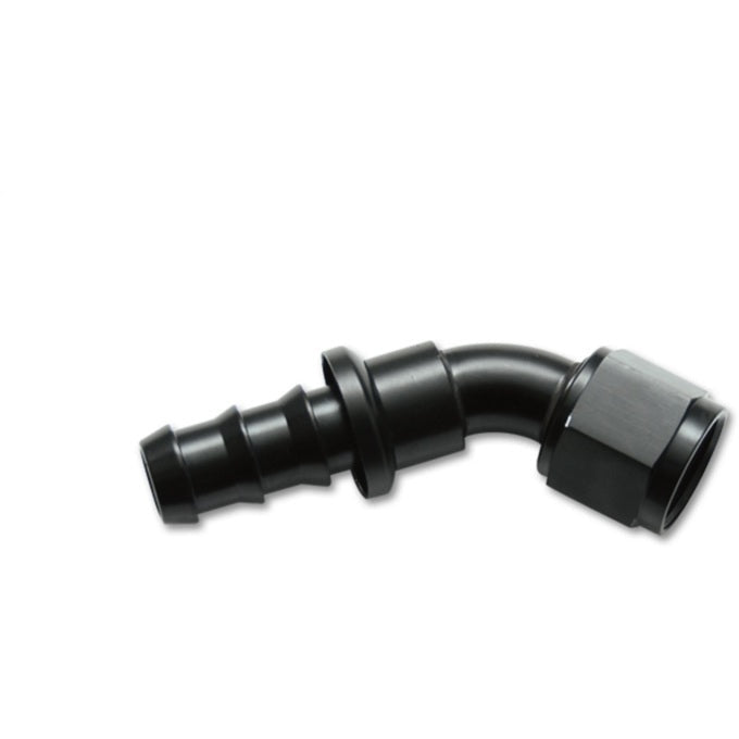Vibrant -8AN Push-On 45 Deg Hose End Fitting - Aluminum Vibrant Fittings