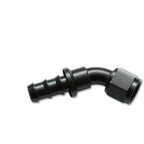Vibrant -8AN Push-On 45 Deg Hose End Fitting - Aluminum Vibrant Fittings