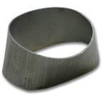Vibrant 90mmx55mm Oval to 76mm Round Transition Adapter T304 SS for use with Part #1448 and #14480 Vibrant Flanges