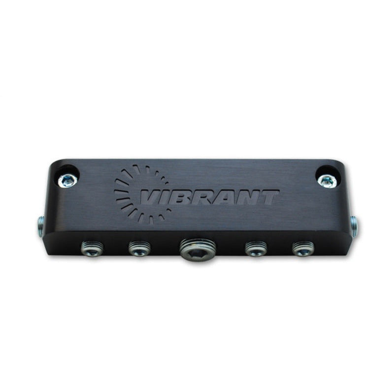 Vibrant Aluminum Vacuum Manifold (new design) - Black Vibrant Fittings