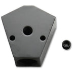 Vibrant Billet Aluminum Y-Block Fitting with 1/8in NPT Port - 1/2in NPT x 1/2in NPT x 1/2in NPT Vibrant Fittings