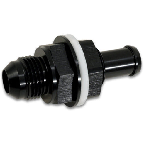 Vibrant Bulkhead Fuel Cell Adapter -6AN Male Flare x 3/8in Barb Vibrant Fittings