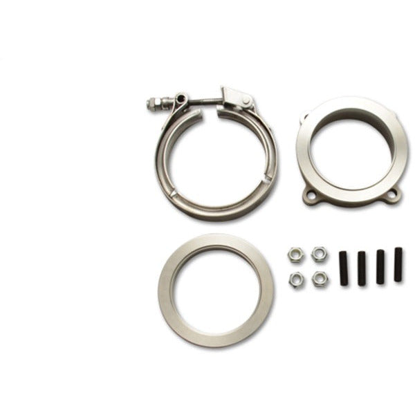 Vibrant GT Series Turbo Adapter 3in 4 Bolt to 3in V-Band Flange w/ V-Band & V-Band Clamp Vibrant Fittings