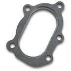 Vibrant GT25R / GT28R Discharge Flange with Oval Outlet (5 Bolt) Mild Steel 1/2in Thick Vibrant Flanges