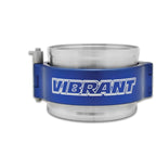Vibrant HD Clamping System Assembly for 2in OD Tubing - Blue Clamp Vibrant Clamps