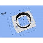 Vibrant MAF SenAdapter Plate Toyota w/ Bosch MAF Sensuse w/ 3in ID filteronly Vibrant Flanges