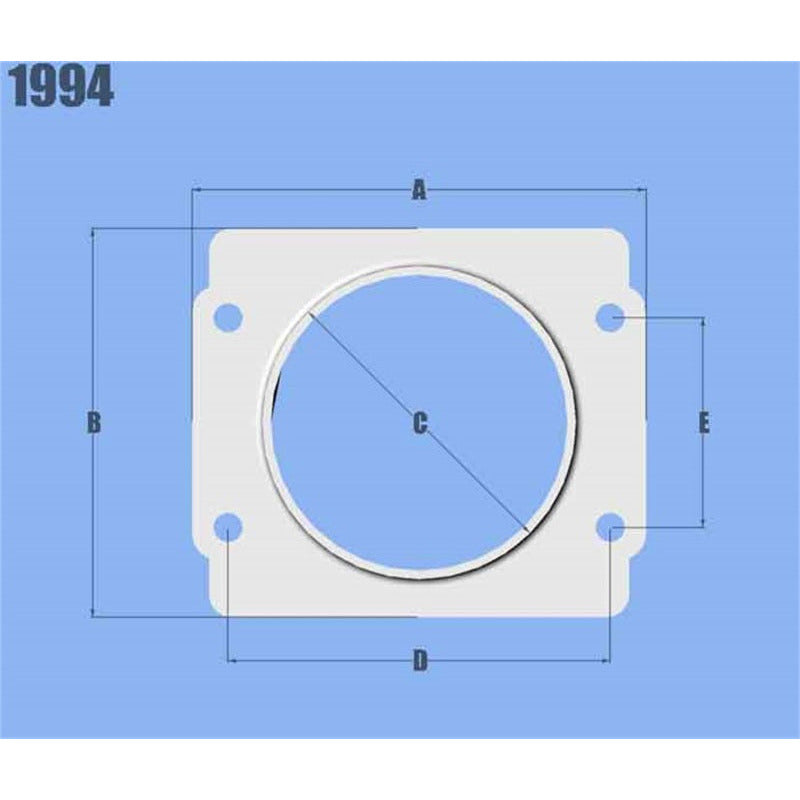 Vibrant MAF Sensor Adapter Plate for Subaru applications use w/ 3in Inlet I.D. filters only Vibrant Flanges
