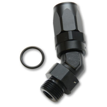 Vibrant Male -6AN 45 Degree Hose End Fitting - 9/16-18 Thread (6) Vibrant Fittings