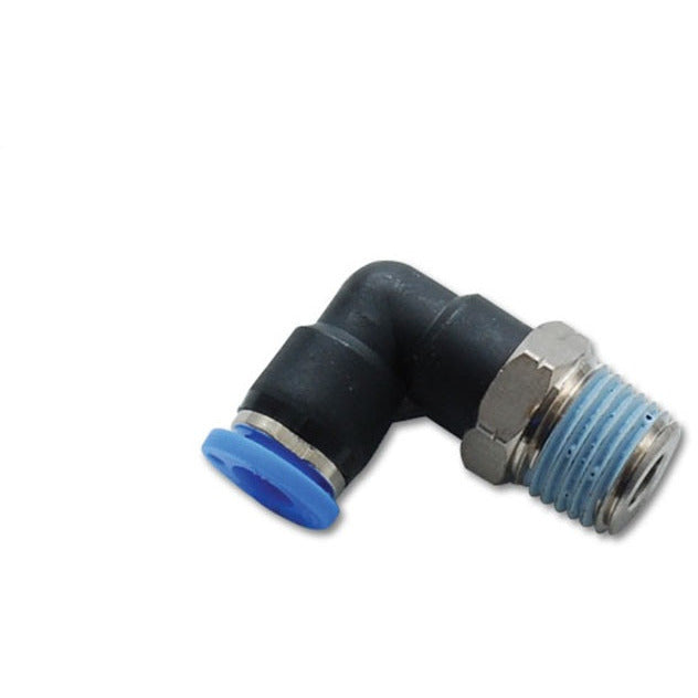 Vibrant Male Elbow Pneumatic Vacuum Fitting (1/4in NPT Thread) - for use with 1/4in (6mm) OD tubing Vibrant Fittings
