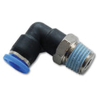 Vibrant Male Elbow Pneumatic Vacuum Fitting (1/4in NPT Thread) - for use with 1/4in (6mm) OD tubing Vibrant Fittings