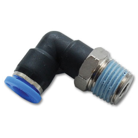 Vibrant Male Elbow Pneumatic Vacuum Fitting (1/4in NPT Thread) - for use with 1/4in (6mm) OD tubing Vibrant Fittings
