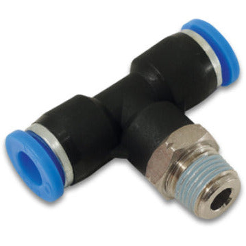 Vibrant Male Tee 1-Touch Fitting for 1/4in OD Tube (1/8in NPT) Vibrant Fittings