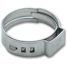 Vibrant One Ear Stepless Pinch Clamps 20.3-23.5mm clamping range (Pack of 10) SS 7mm band width Vibrant Clamps