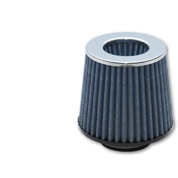 Vibrant Open Funnel Perf Air Filter (5in Cone O.D. x 5in Tall x 2.75in inlet I.D.) Chrome Filter Cap Vibrant Air Filters - Universal Fit